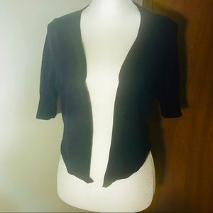 Maurices Navy Blue cropped open sweater